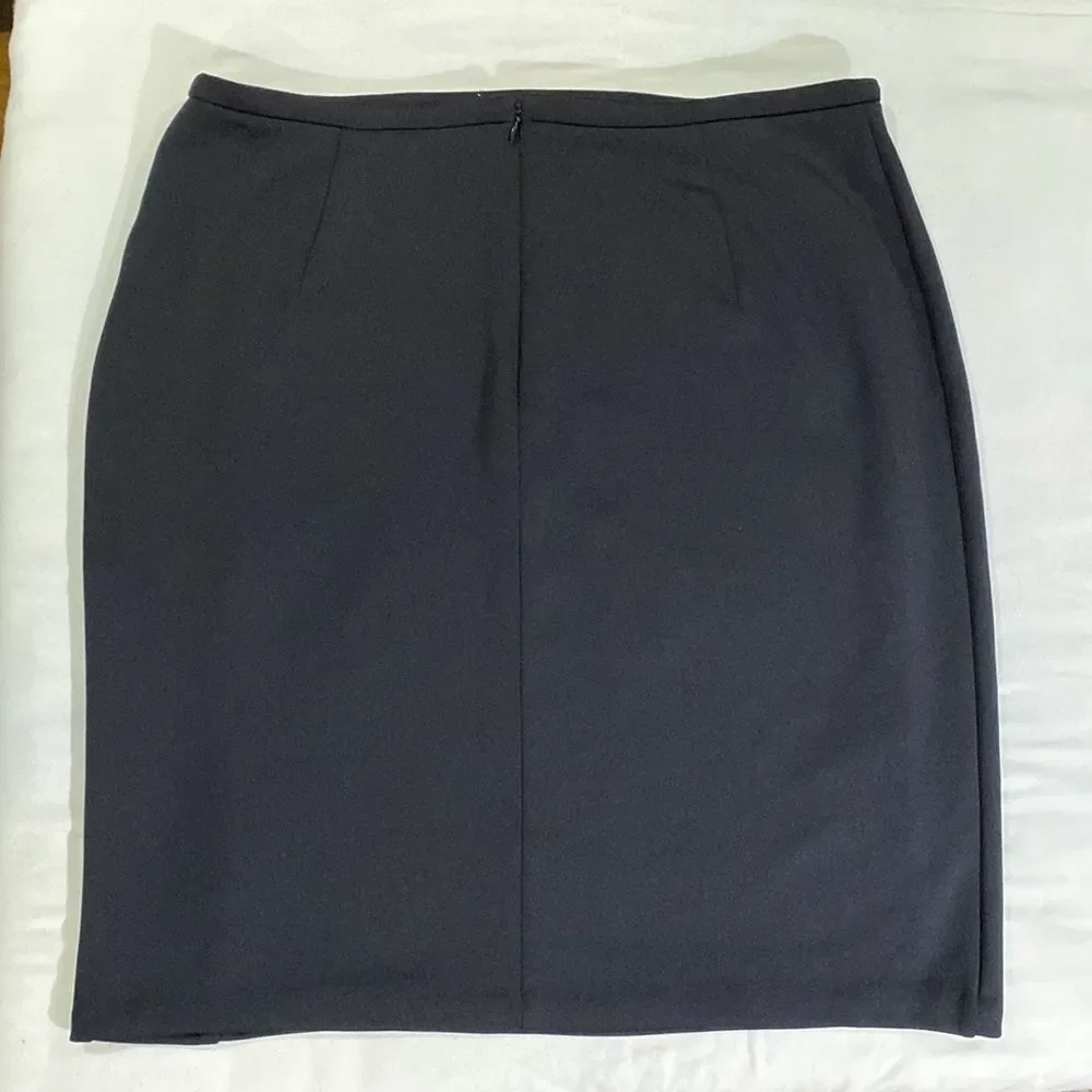 Worthington Black White Laser Cut Pencil Skirt Size 12